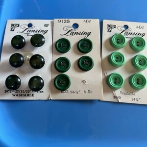 Vintage Lansing Sewing Buttons